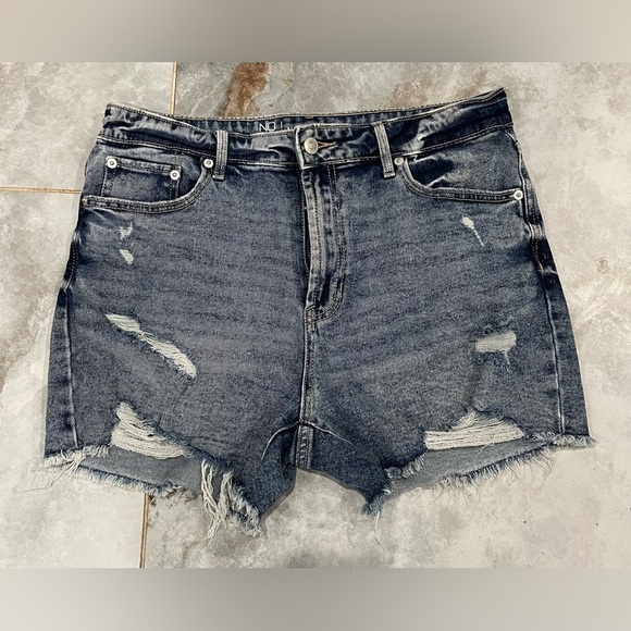 NOBO Pants - NOBO BlueJean Shorts Distressed High-Waisted